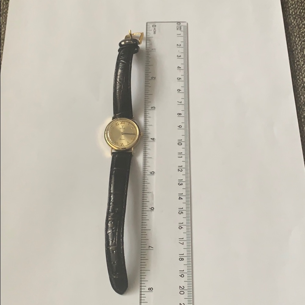 Women’s VicencE 14KT Gold Watch w/ Leather Band